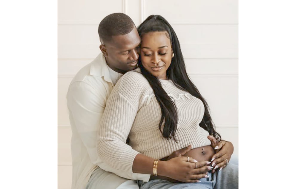 Kiara and her husband Joel Brokenbrough's baby wasn't supposed to make his appearance until June.