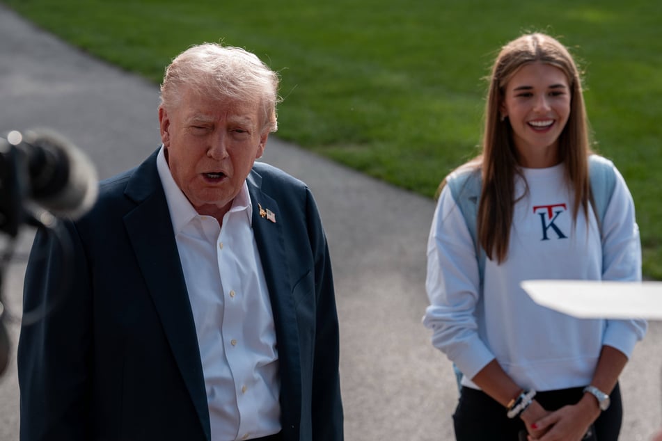 Trump's granddaughter Kai has launched a new clothing brand, which she promoted on the White House lawn on Friday.