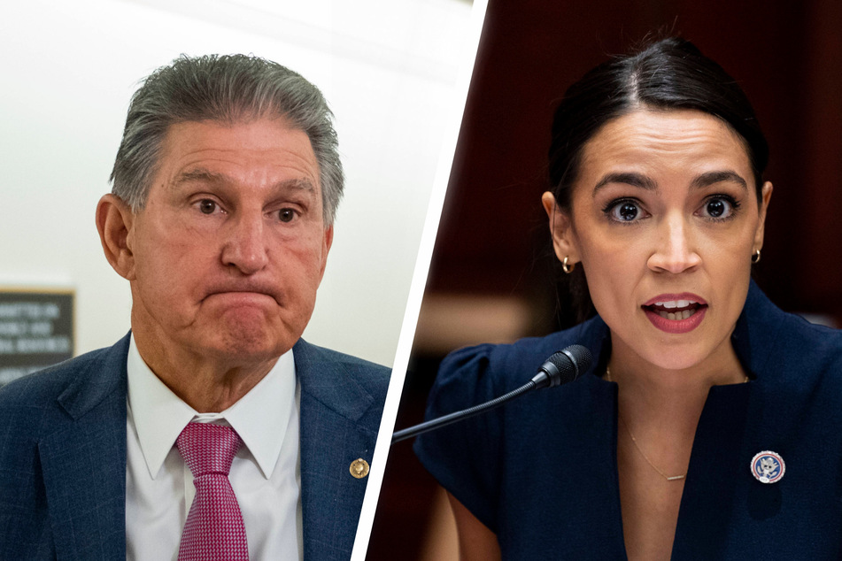 AOC and Joe Manchin continue their feud over $3.5-trillion spending proposal