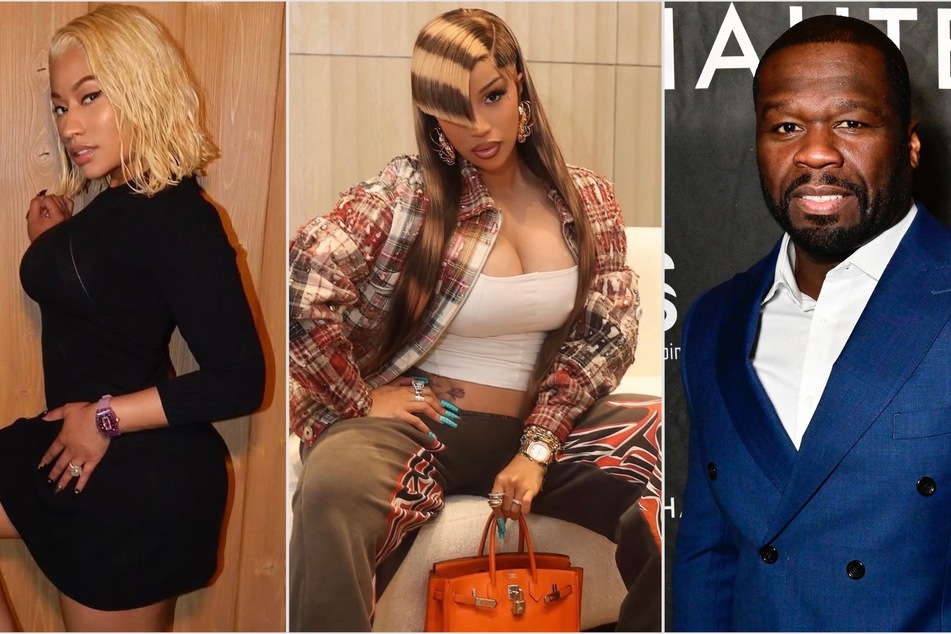50 Cent warns Nicki Minaj and Cardi B that the fight over their kids "is not gonna end well"