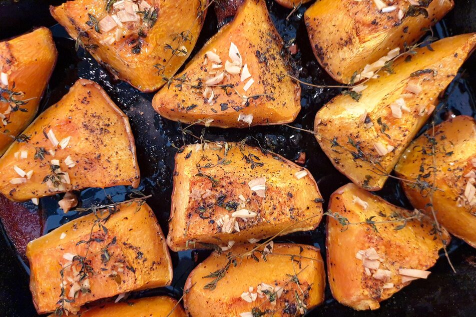 Roasted pumpkin by itself is a perfect seasonal treat.