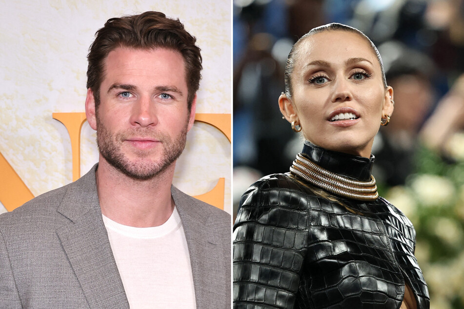 Miley Cyrus (r.) threw some shade at ex-hubby Liam Hemsworth as she signed a vinyl for one lucky fan – who also happens to be named Liam!