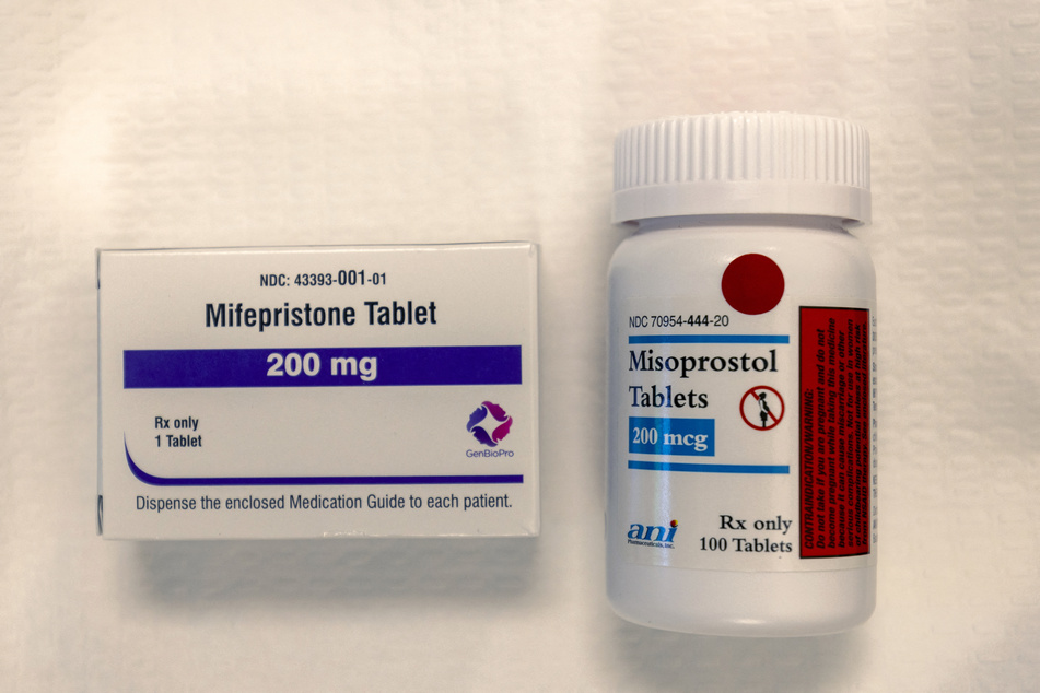 Mifepristone and misoprostol are seen at Wyoming's last abortion clinic, the Wellspring Center in Casper, on March 10, 2025.