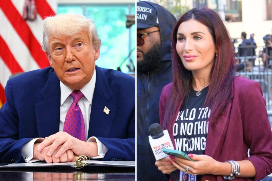 In a recent social media post, far-right commentator Laura Loomer (r.) publicly asked President Donald Trump for a job in his administration.