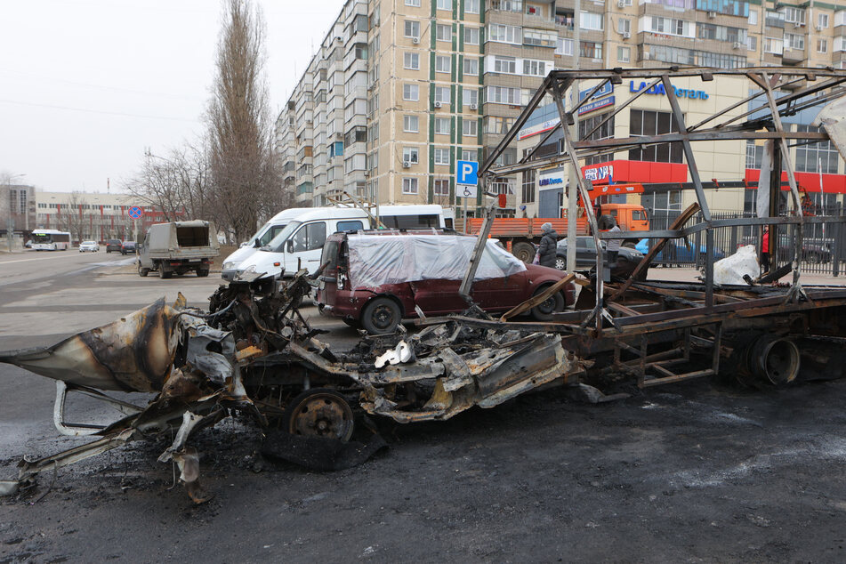 Ukrainian strikes killed two and set an oil facility ablaze in Russia on Saturday.