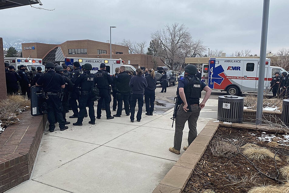 Law enforcement responded to a shooting at a King Soopers grocery store in Boulder, Colorado, on Monday.