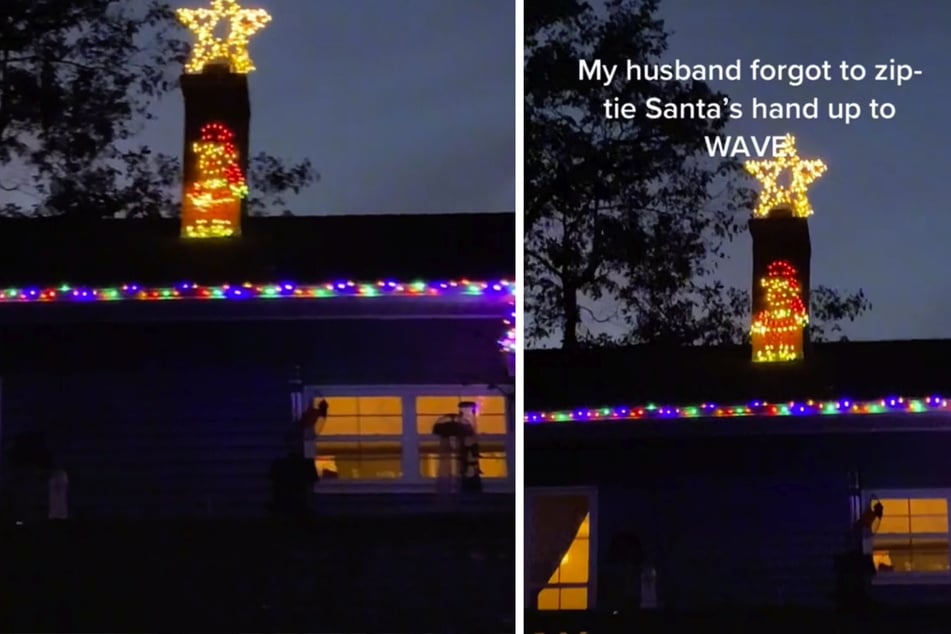 Obscene Santa lights up Christmas and TikTok with display of Santa masturbating