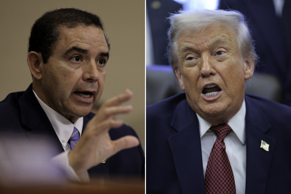 President Donald Trump (r.) has pardoned Congressman Henry Cuellar, who was facing several charges of conspiracy and bribery.