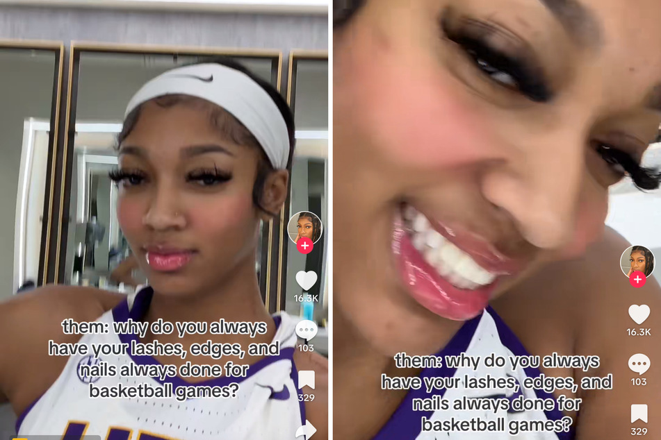 Angel Reese claps back at haters over glamorous gameday look