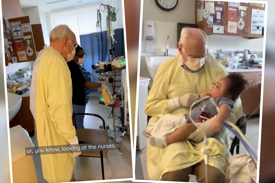 73-year-old retiree says cuddling babies in the NICU is "the best gig"