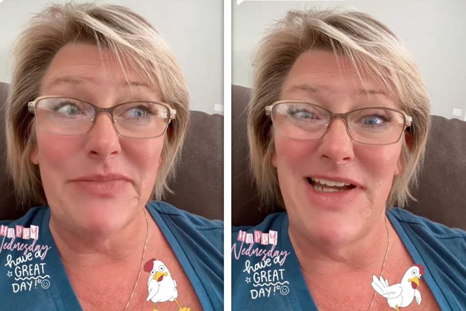 This TikToker said she had to grab the chicken out of her pool with her bare hands.