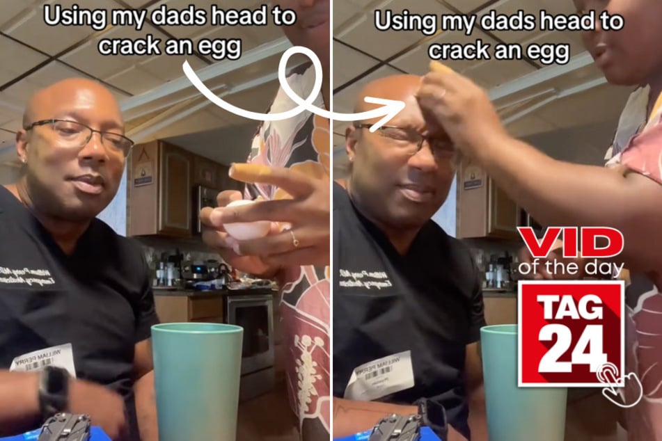 Viral Video of the Day for August 17, 2023: Dad gets used in egg-cellent TikTok prank
