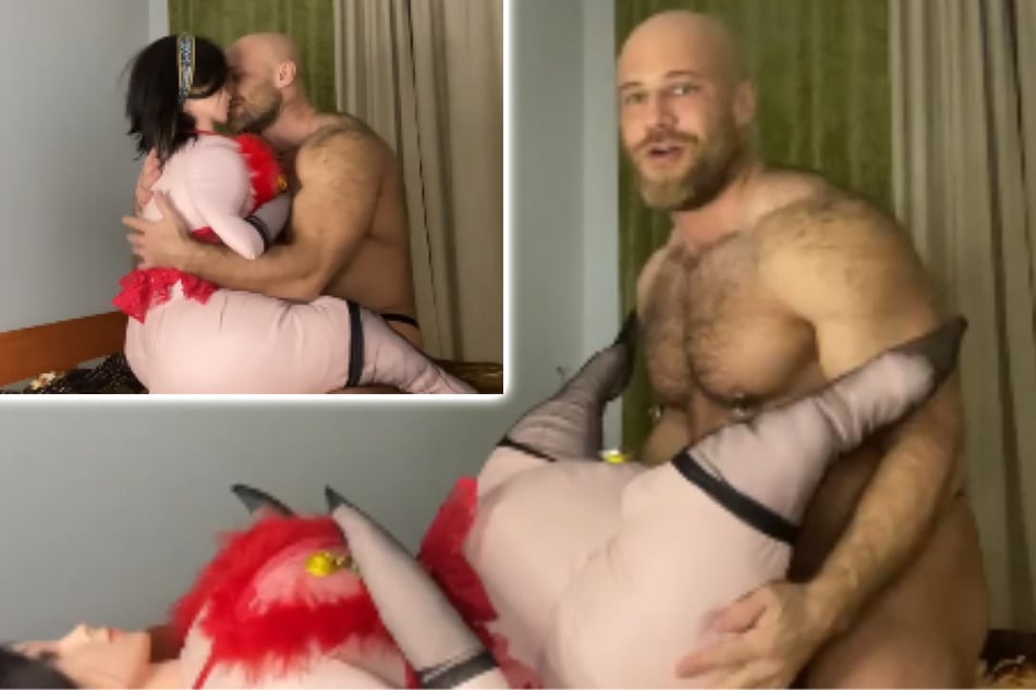 Wife in plastic, it's fantastic! Bodybuilder gives Instagram a peek into his unusual love life