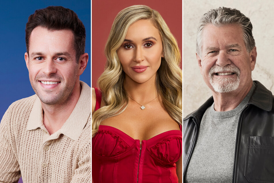 (From l. to r.) Jeremy from season 21 of The Bachelorette, Dina from season 29 of The Bachelor, and Jack from season 1 of The Golden Bachelorette are all frontrunners to head to Paradise.