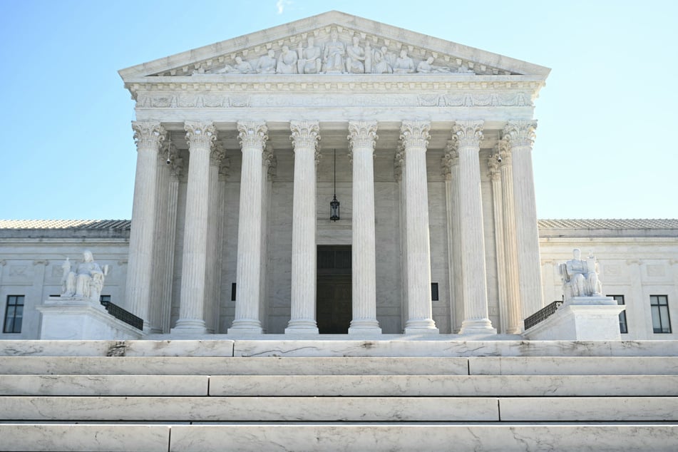 The US Supreme Court is pictured in Washington DC on October 14, 2026. Justices are weighing a case concerning the applicability of a 1988 privacy law for video rental companies in the digital age.