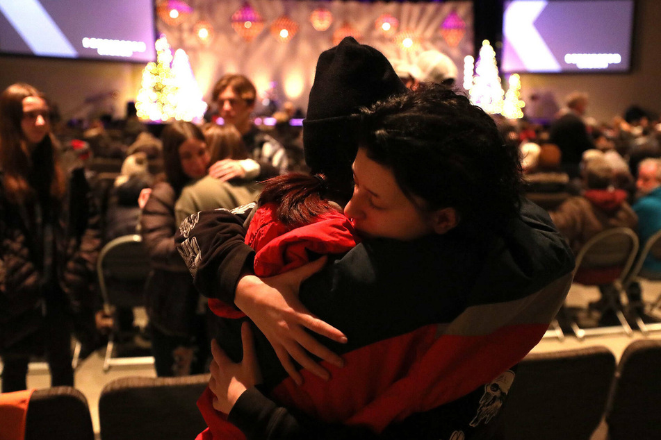 Students gathered to pray and comfort each other at the Lake Orion campus of Kensington Church after the horrific tragedy.