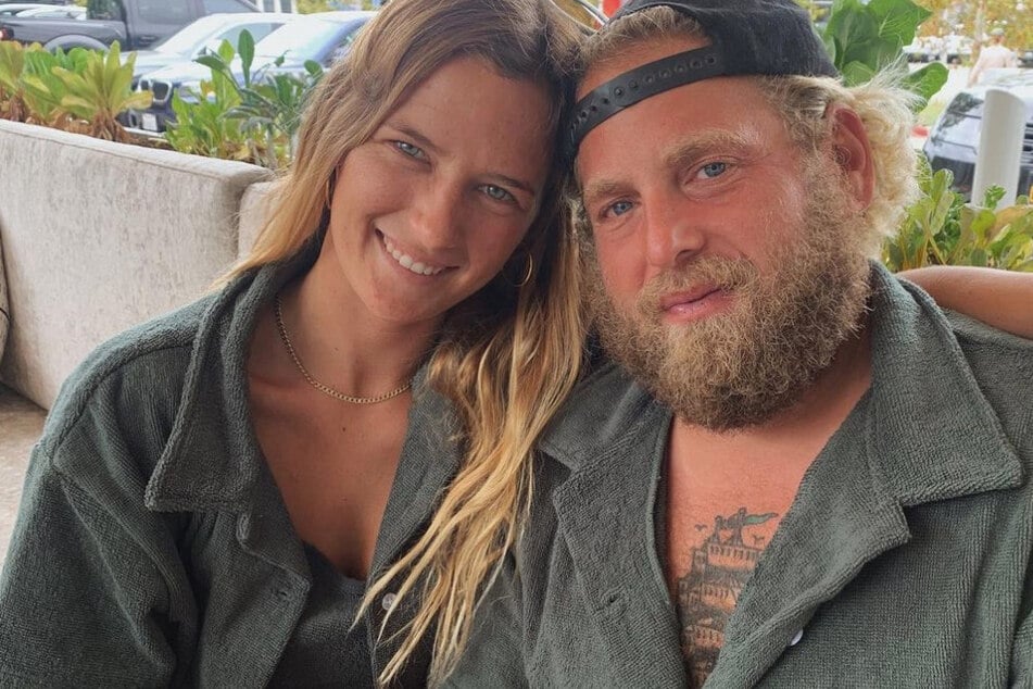 Jonah Hill and Sarah Brady (l.) have both said how grateful they are to have each other.
