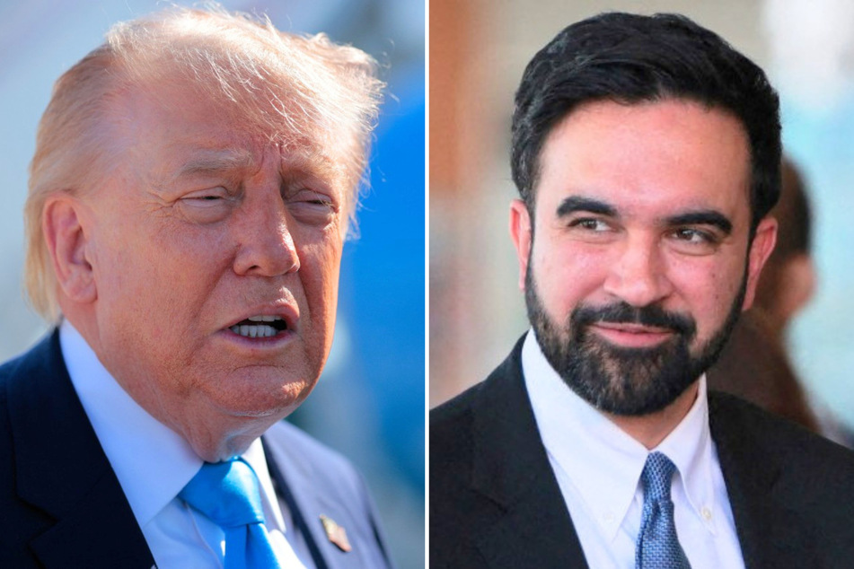 New York City Mayor Zohran Mamdani (r.) has unveiled his new Commission on Government Efficiency – an apparent counter to President Donald Trump's DOGE project.