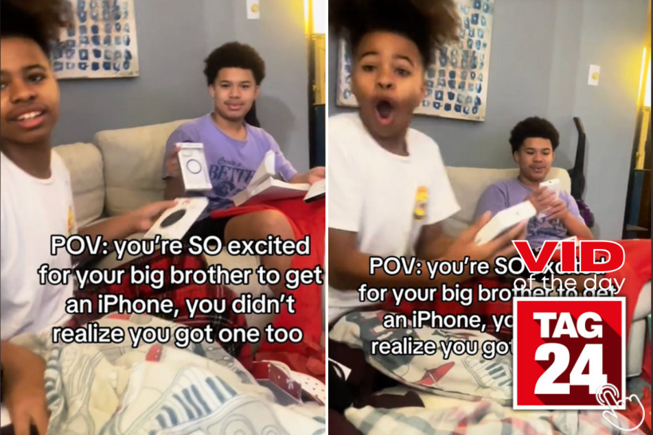 Today's Viral Video of the Day features two teenage brothers who were in shock over their 2024 Christmas gift surprise!