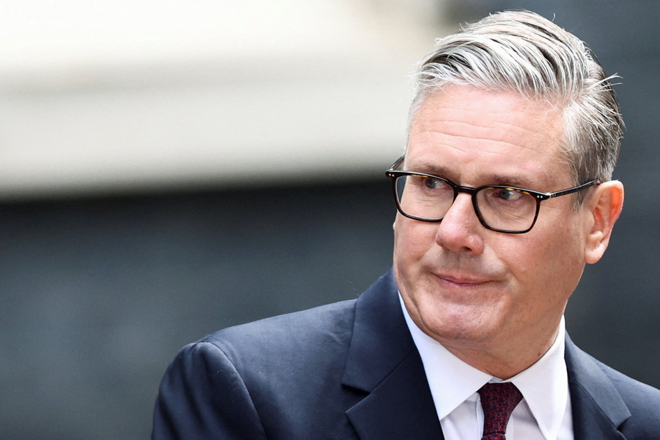 British Prime Minister Keir Starmer announces the timeline for his resignation outside 10 Downing Street in London on June 22, 2026.