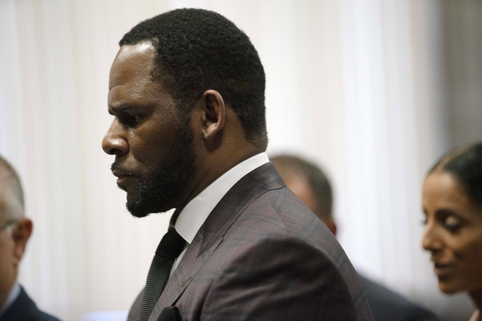 Kelly appeared at a hearing regarding charges against him in Illinois in June 2019.