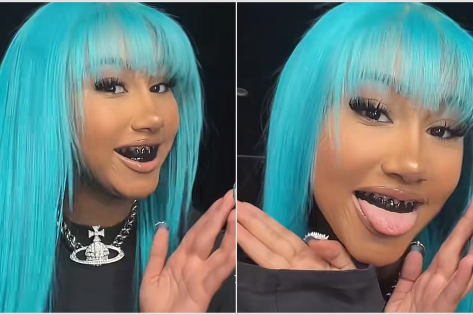 North West brought her controversial style into 2026 with bold, blackened grills and a new piercing.