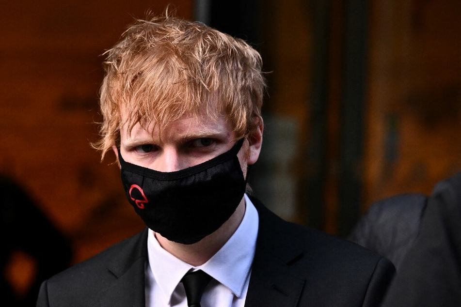 Ed Sheeran leaving the High Court in London in March, during his copyright trial over allegations that his hit song Shape of You has similarities to a song written by Sami Chokri and Ross O'Donoghue.