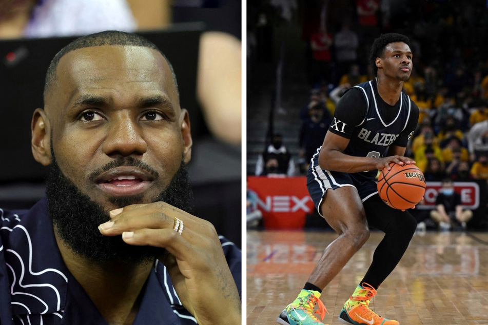 LeBron James debunks Bronny college ball rumor