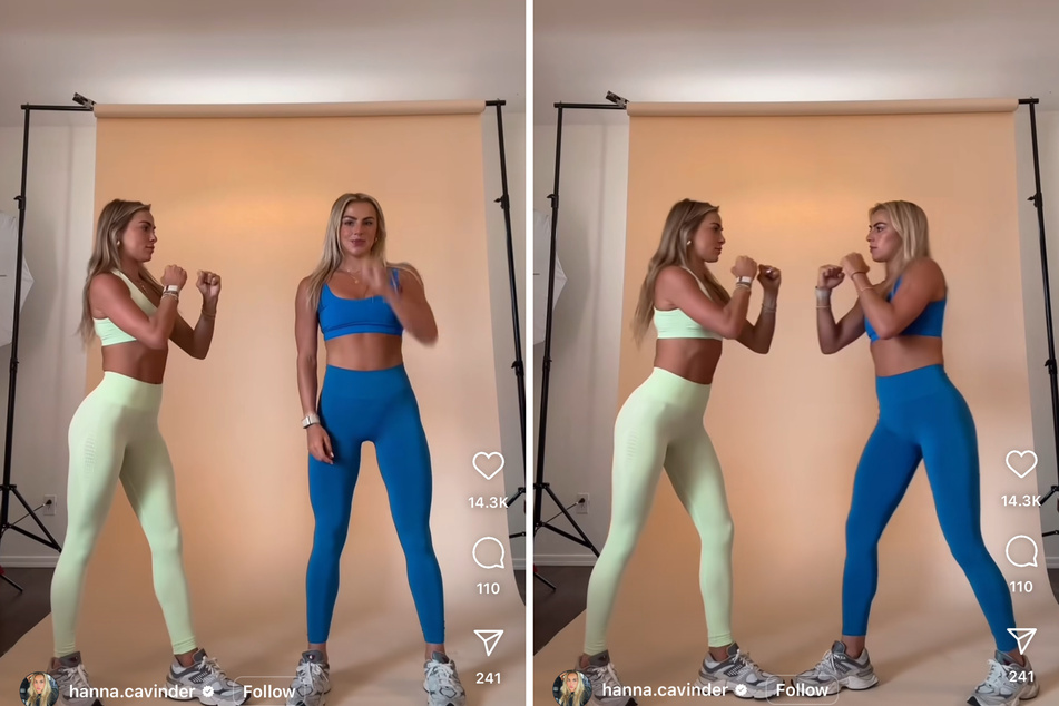 Haley and Hanna Cavinder duke it out over their differences as fraternal twins