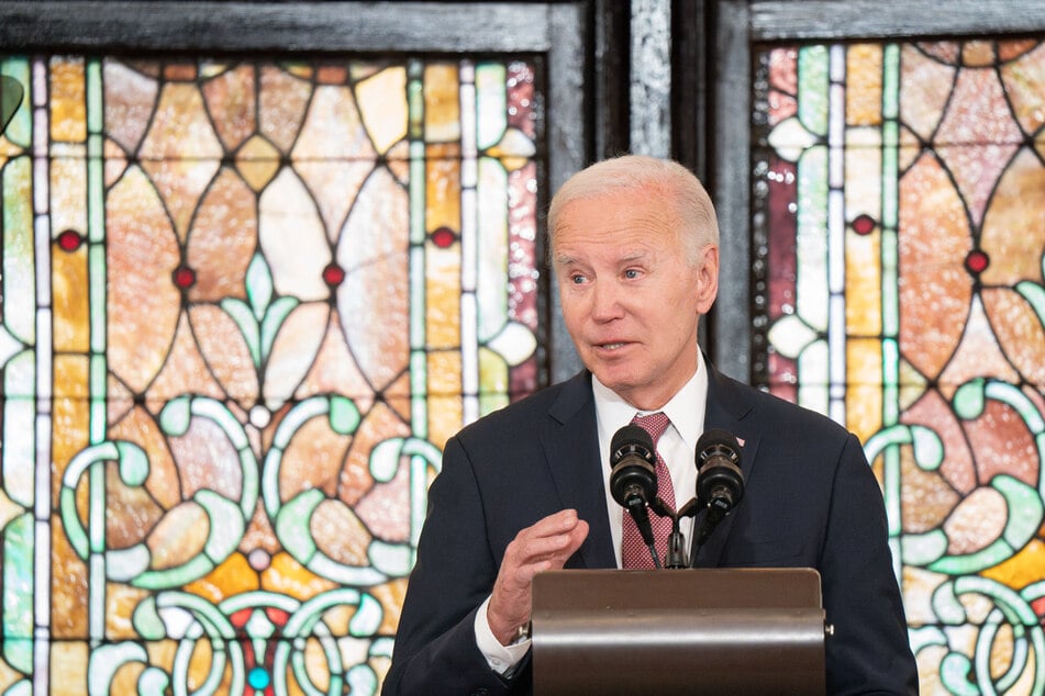 President Joe Biden reached out to Black voters Monday in an emotional campaign speech at the site of a racist massacre in 2015.
