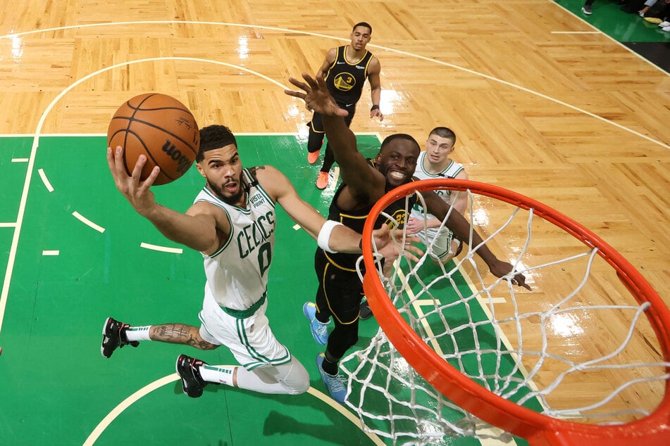 Celtics forward Jayson Tatum scored 26 points and nine assists in Game 3.
