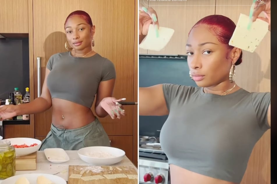 Megan Thee Stallion gets spicy with "bad b**ches'" pickle and Cheetos recipe - and maybe new music!