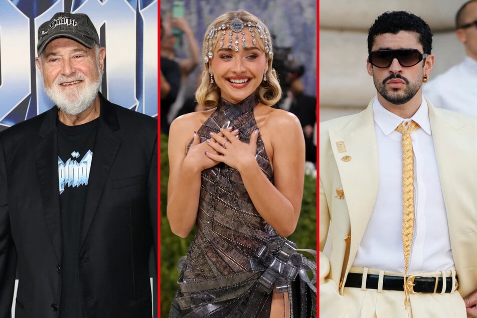 Rob Reiner (l.), Sabrina Carpenter (center), and Bad Bunny (r.) all took home Emmy wins at the 78th Emmy Awards, held over two nights in Los Angeles, California.