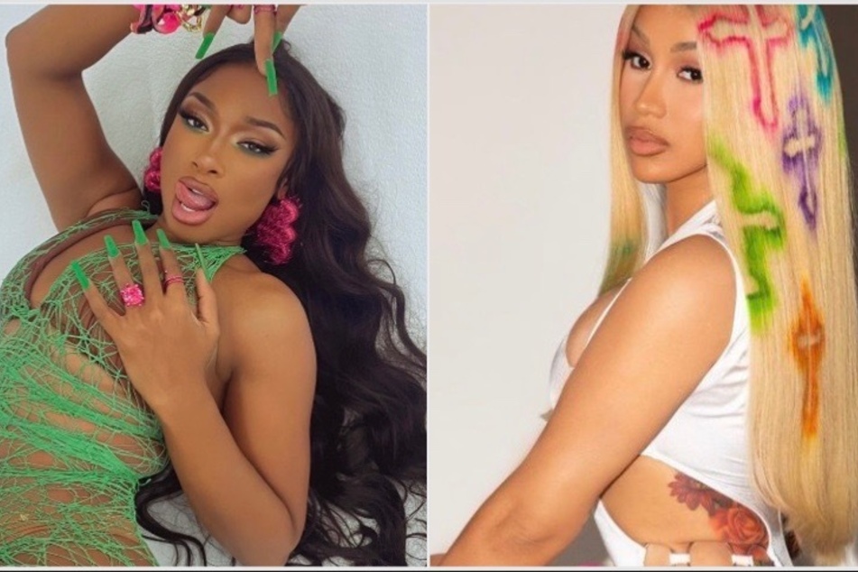 Cardi B and Meg Thee Stallion flaunt their bongos with booty-bumping beats and video