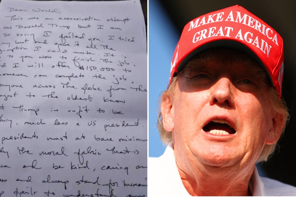 On Monday, the Department of Justice filed a court document that contained a letter written by the man who allegedly tried to assassinate Donald Trump.