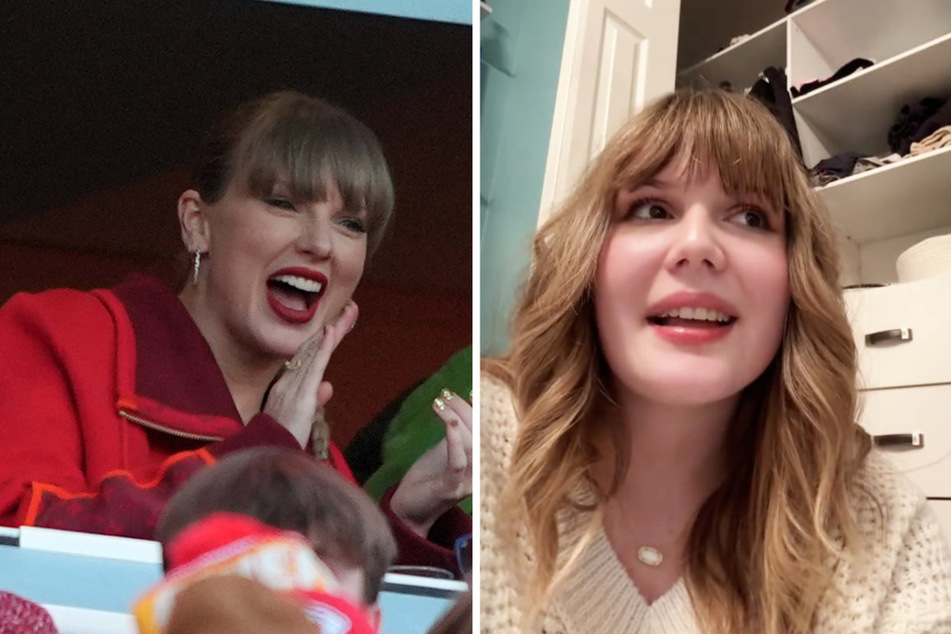 Fans went wild after Taylor Swift (l.) was spotted in the stands at Travis Kelce's latest game, but as it turns out, it wasn't the singer at all!