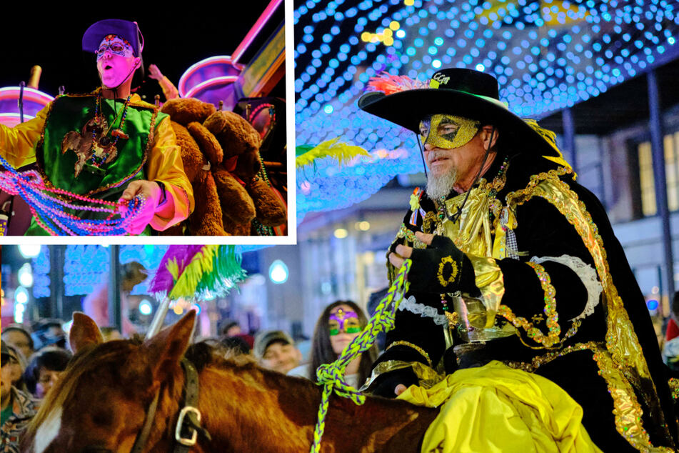 This year's celebration in the streets of downtown Mobile, Alabama was the first time a parade has rolled since the Covid-19 pandemic. Mobile is home to the oldest Mardi Gras celebration in the country, pre-dating those in New Orleans.