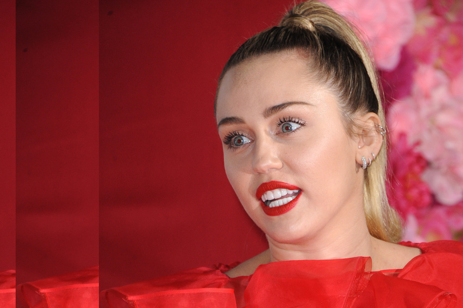 Miley Cyrus at the Los Angeles premiere of Isn't It Romantic held in Los Angeles in February 2019.