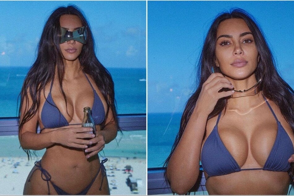 Kim Kardashian poses in nude bikini and thigh-high boots for steamy gym shoot!