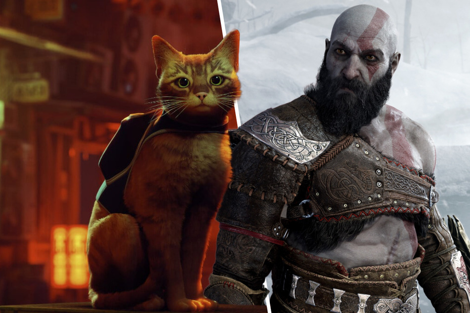 Even Kratos, the god of war, can't believe that in the end, Stray stole his thunder.