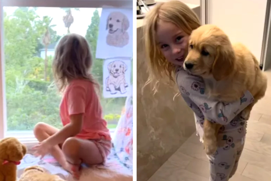 When her parents surprised her with a Golden Retriever puppy, 6-year-old Dakota "Koko" Pfeiffer's biggest dream came true.