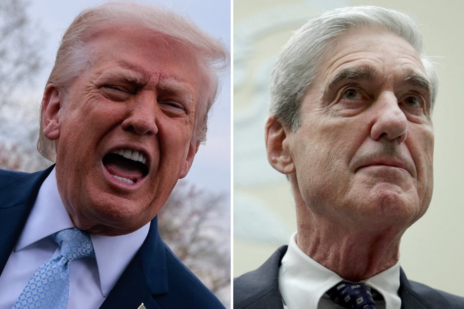 Trump (l.) gloated over the death of former FBI director Robert Mueller, who previously investigated the president.