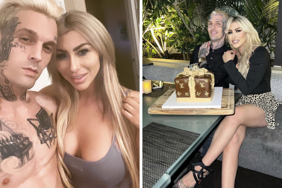 Melanie Martin (r.) and Aaron Carter reportedly got back together shortly before the singer's death.