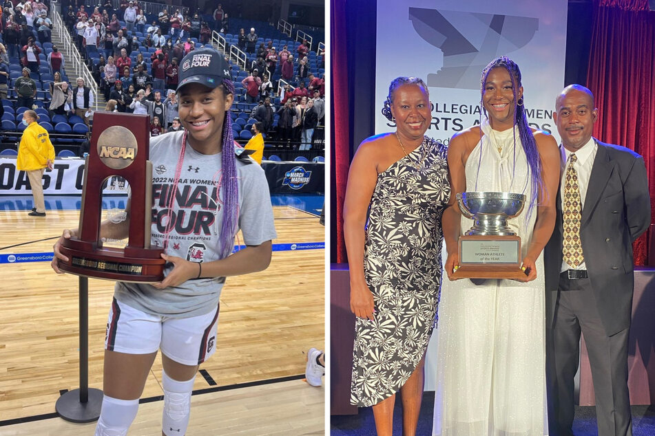 Aliyah Boston makes history with Honda Cup win!