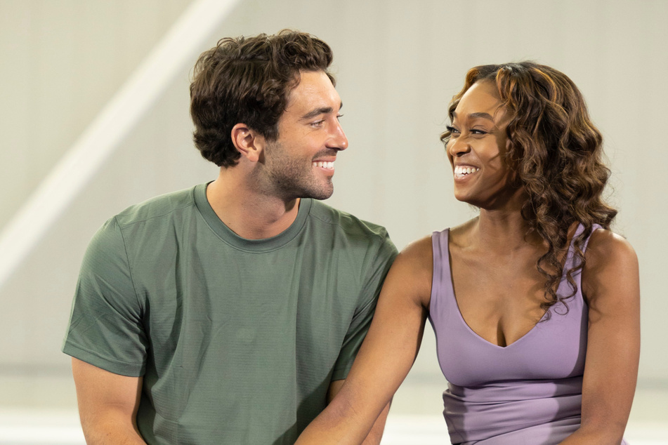 Kelsey T. (r.) opened up about her family during her solo date with Joey.
