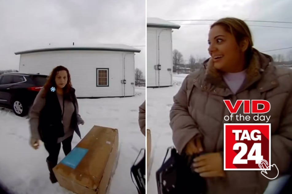 Viral Video of the Day for March 13, 2026: Woman accuses friend of throwing snow in hilarious mix-up