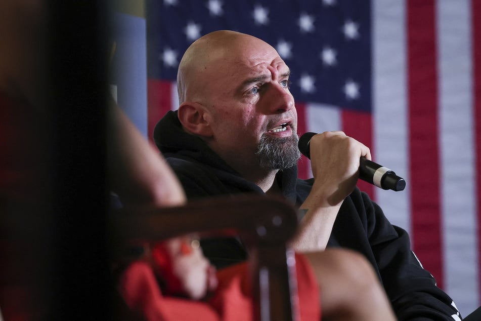 Democrat John Fetterman (pictured) is running against Mehmet Oz for a Senate seat in Pennsylvania.