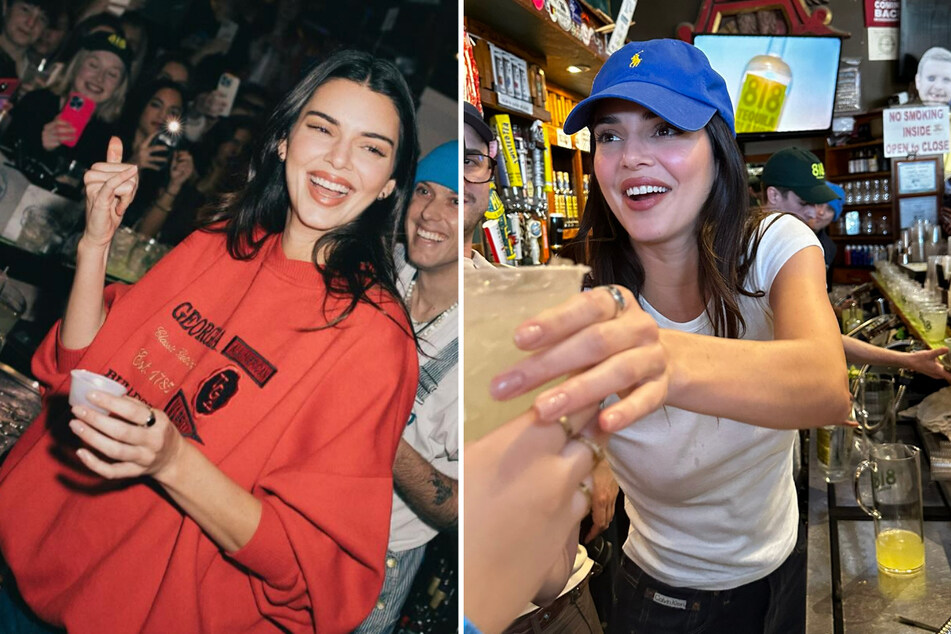 Kendall Jenner pours shots in college bar takeover with 818 Tequila