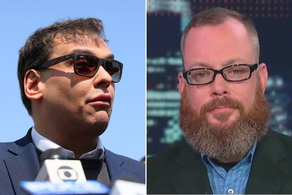 Former Navy veteran Richard Osthoff (r.) claims Rep. George Santos stole money from a fundraiser for his dying dog, and said he hopes to see the congressman sent to prison.
