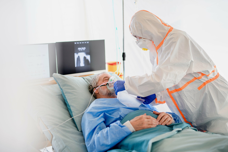Most of the Covid patients occupying ICU beds are not vaccinated (stock image).